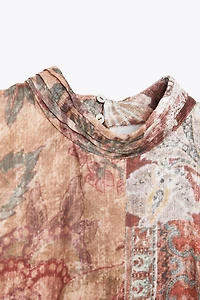 ROBE MINI IMPRIMÉE À VOLANTS