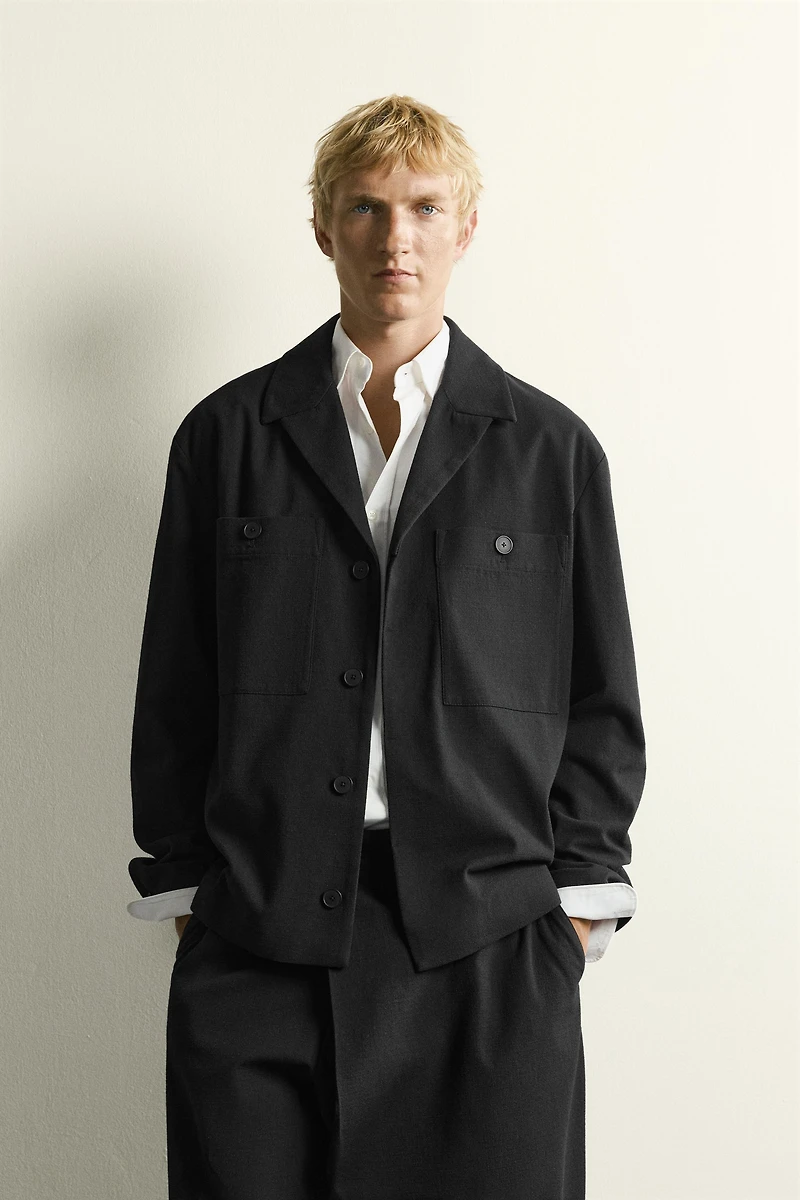 RELAXED FIT POCKET OVERSHIRT