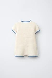 COMBI-SHORT EN MAILLE CHIOTS