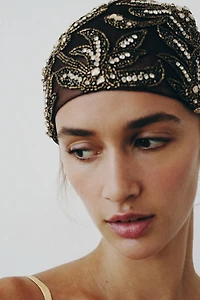 CASQUETTE EN TULLE AVEC FANTAISIE