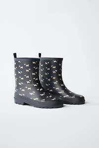 PUPPY PRINT RAIN BOOTS