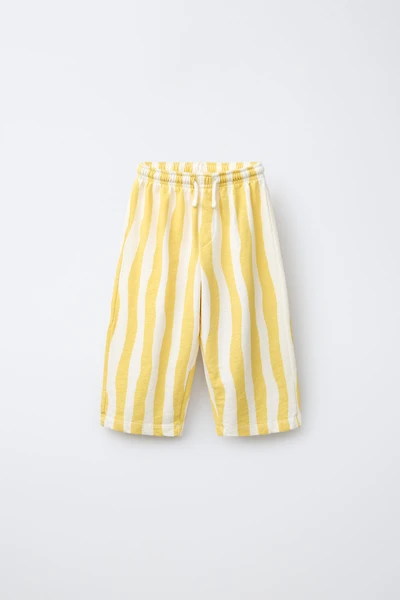 PANTALON À RAYURES VAGUES