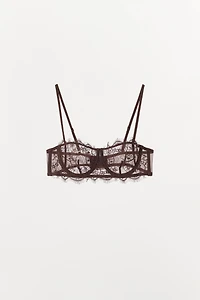BRALETTE ARMATURES DENTELLE BRODERIES FLEURS