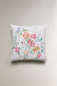 HOUSSE DE COUSSIN FLEURS