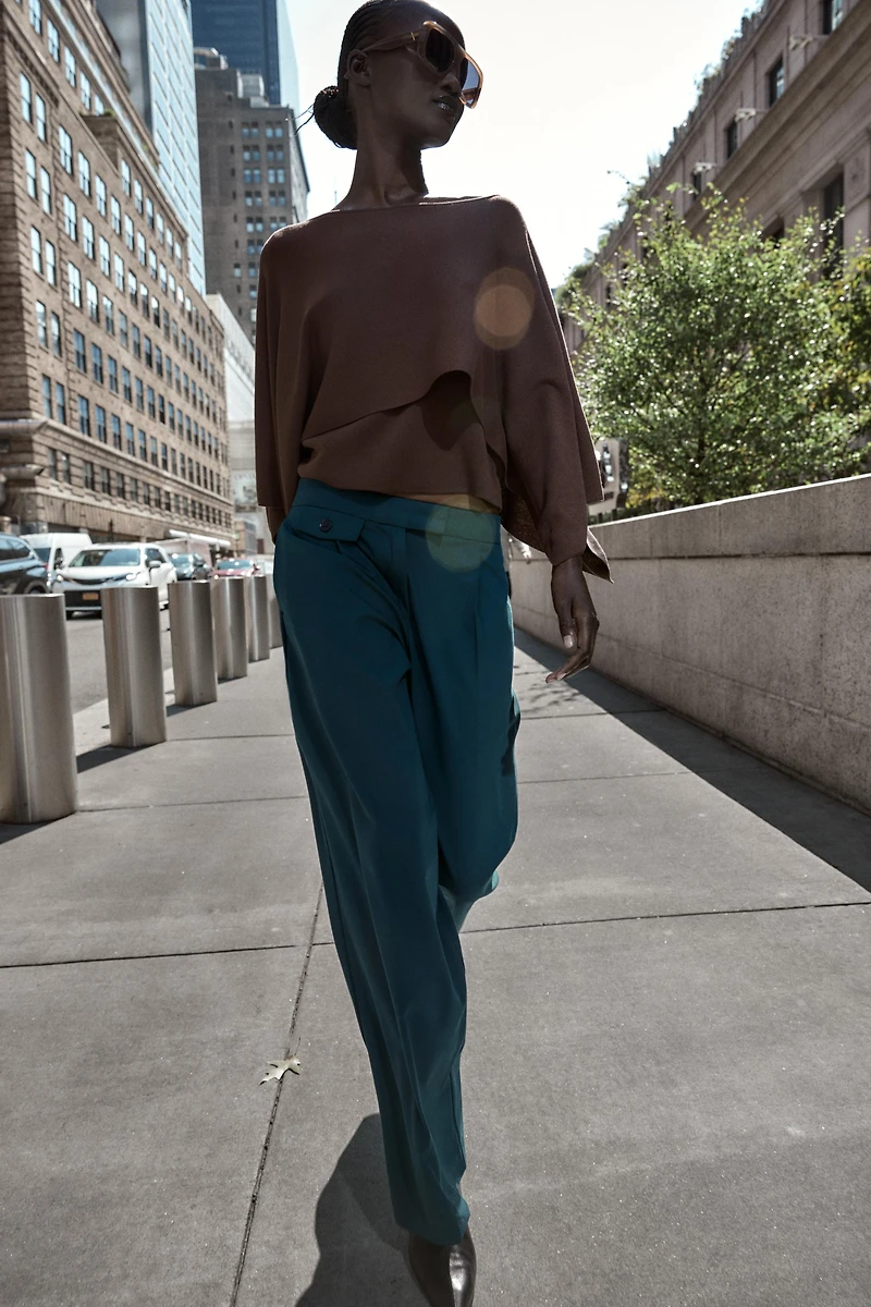 PANTALON LARGE PINCES