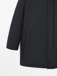 Parka ultra-légère en duvet mélangé hydrofuge