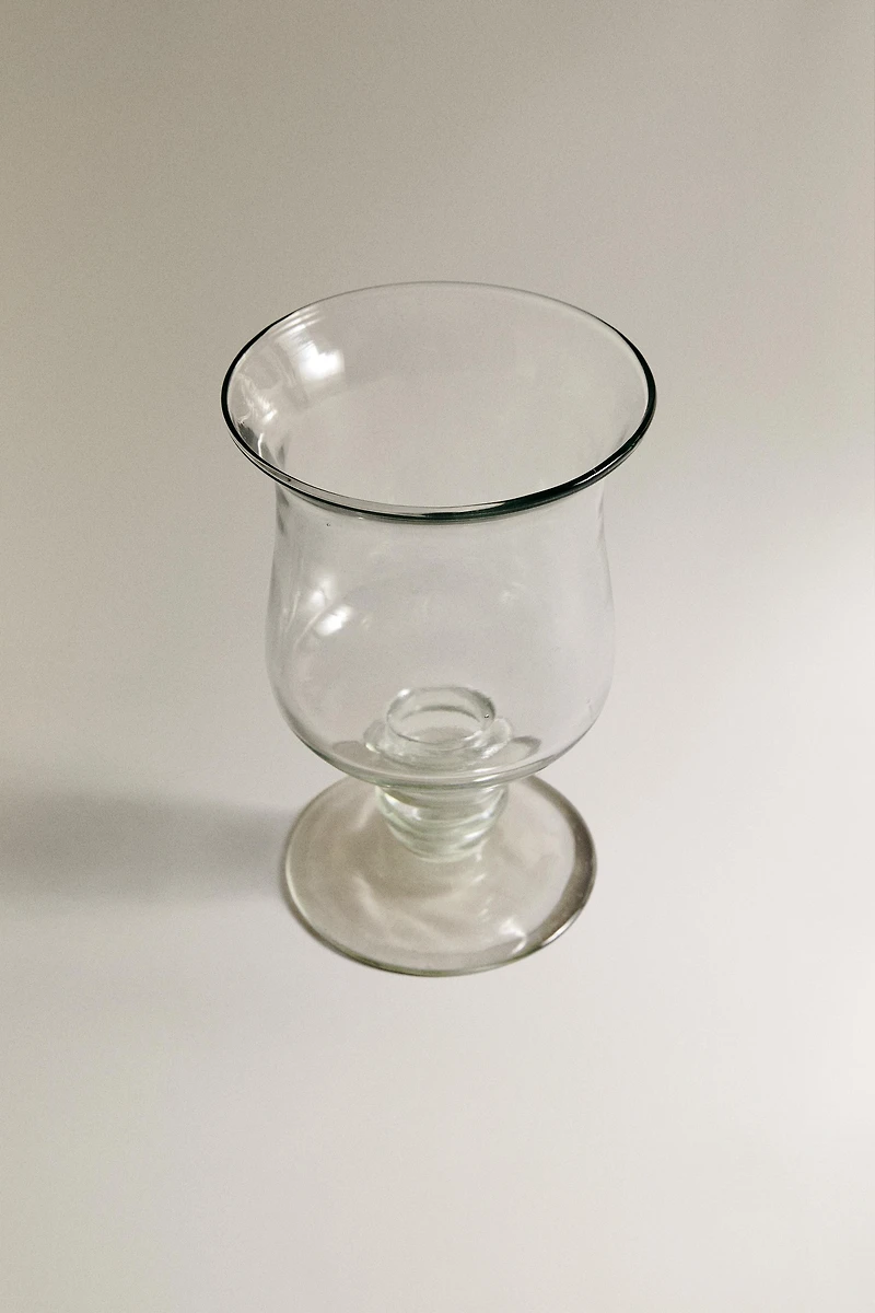 GLASS GOBLET VASE