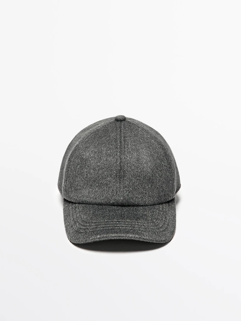 Wool blend cap