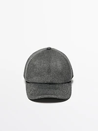 Wool blend cap