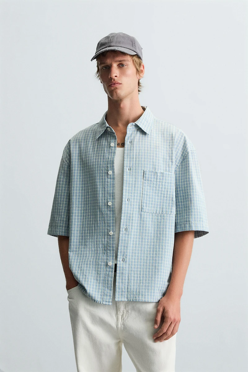 CHEMISE DÉCONTRACTÉE À CARREAUX
