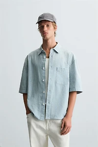 CHEMISE DÉCONTRACTÉE À CARREAUX