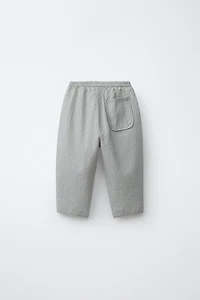 PANTALON BALLON SEERSUCKER À CARREAUX