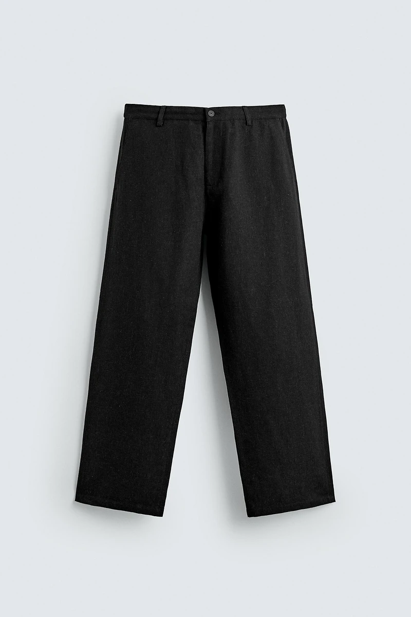 RELAXED FIT VISCOSE-HEMP PANTS