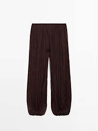 Flowing pleated sarouel trousers - STUDIO