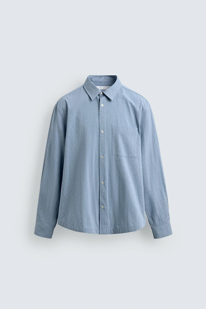 TEXTURED POCKET SHIRT