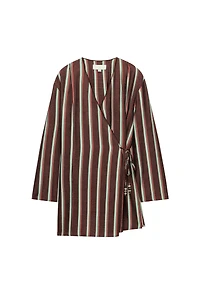 VESTE CROISÉE À RAYURES