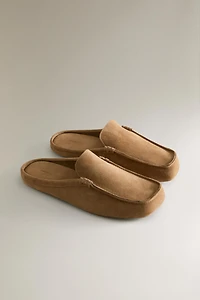 LEATHER MULE LOAFERS