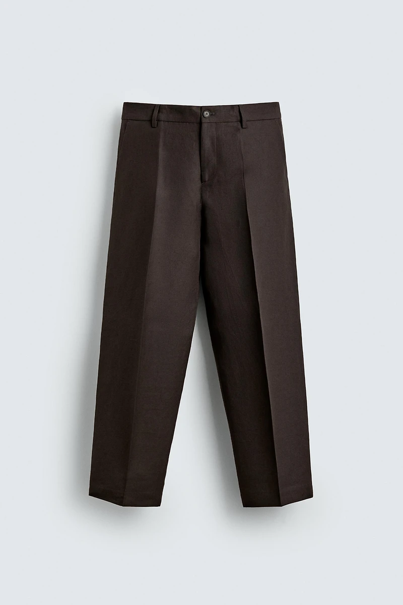 PANTALON DE COSTUME 100% LIN