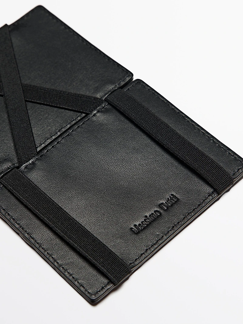 Nappa leather "magic" wallet