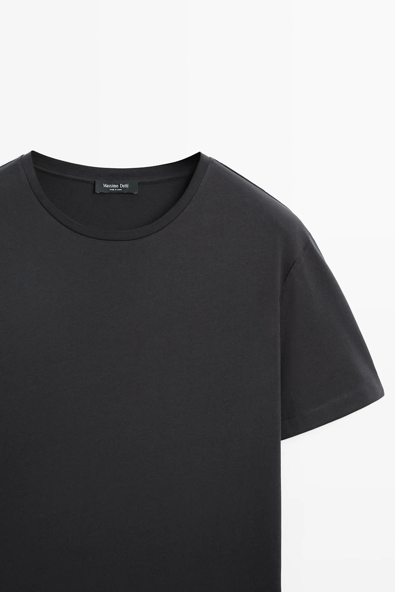 T-shirt détail épaule 100 % coton