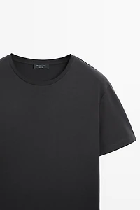 T-shirt détail épaule 100 % coton