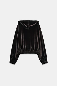 VELVET HOODIE JACKET