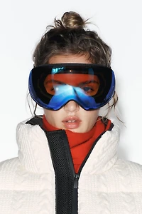 SHEARLING PUFFER JACKET HEIQ XREFLEX™ RECCO® TECHNOLOGY SKI COLLECTION