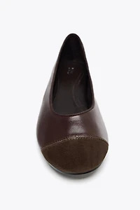 BALLERINES EN CUIR