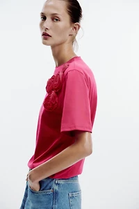 FLORAL VOLUME T-SHIRT