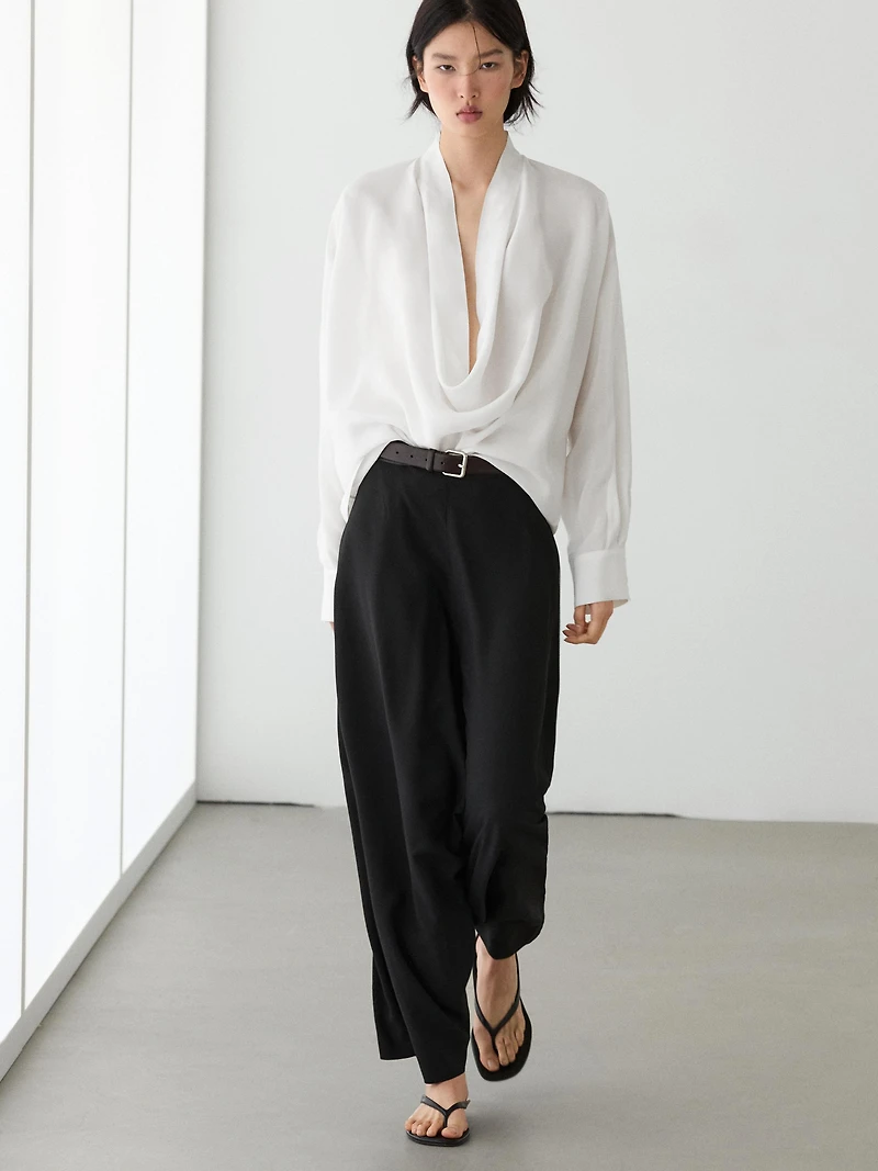 Pantalon baggy fluide