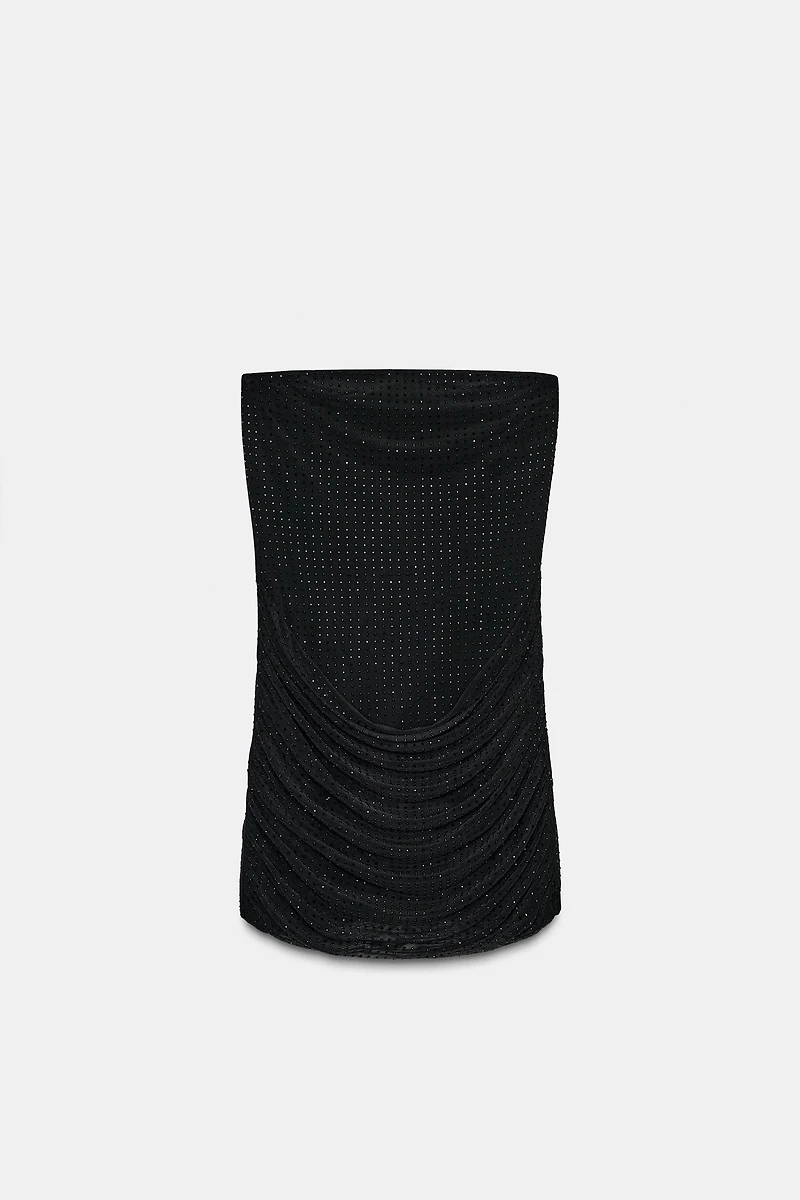 SPARKLY STRAPLESS DRESS