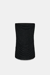 SPARKLY STRAPLESS DRESS