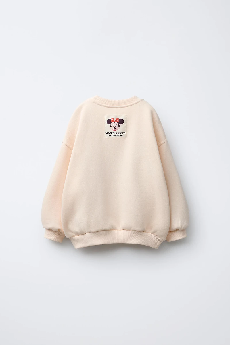 MINNIE MOUSE © DISNEY FLOCK PRINT SWEATSHIRT