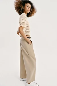 TOP EN MAILLE POINTELLE