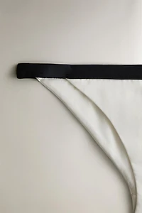 CULOTTE DE BIKINI BANDE CONTRASTÉE