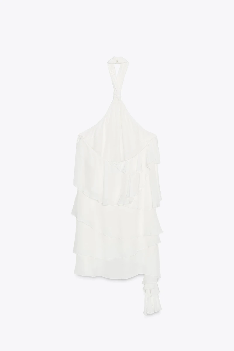 RUFFLED MINI DRESS