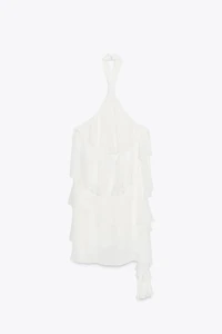 RUFFLED MINI DRESS