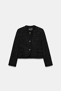 ZW COLLECTION EMBOSSED BUTTON BLAZER