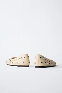 STUDDED BALLET FLATS