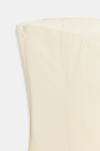 MIDI DRESS WITH EMBOSSED RUFFLES