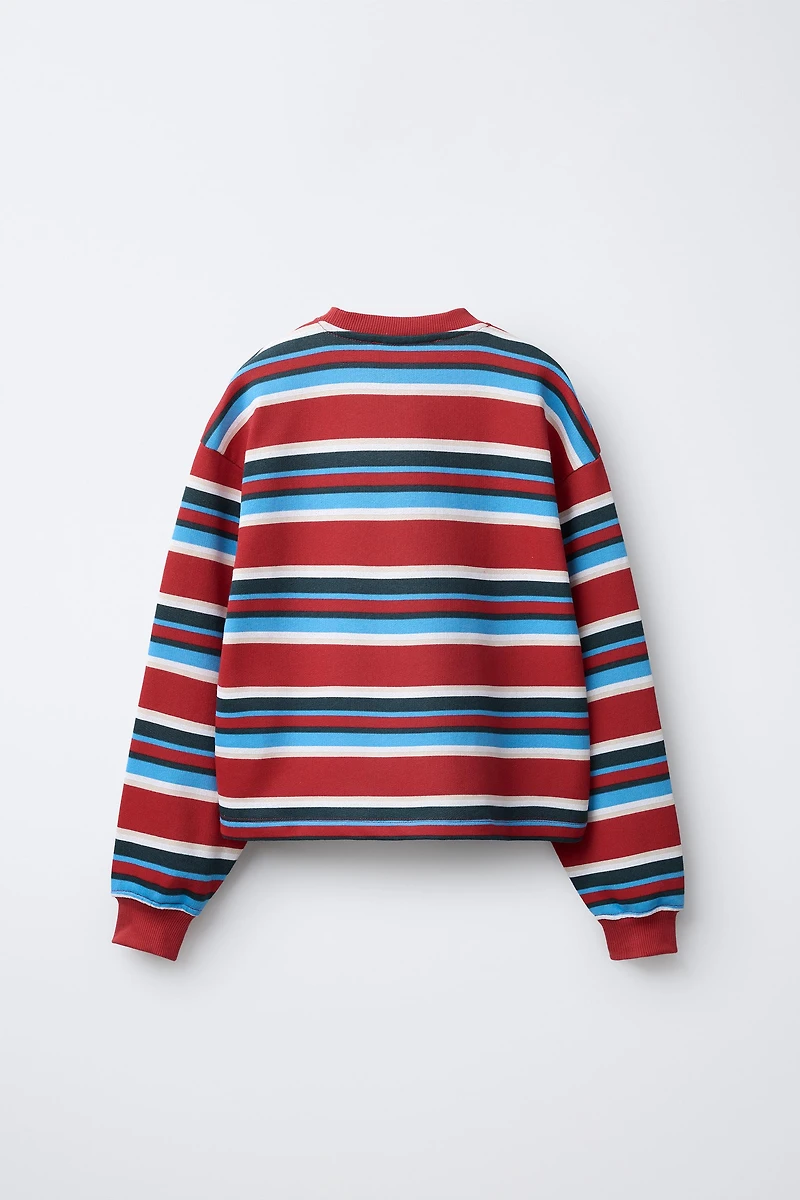 STRIPED PATCH T-SHIRT