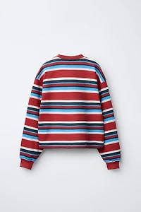 STRIPED PATCH T-SHIRT