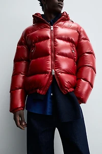 100% FEATHER WATER REPELLENT PUFFER JACKET