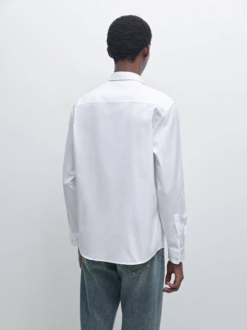 Chemise regular fit texturée