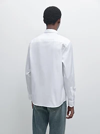 Chemise regular fit texturée