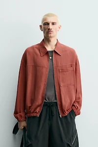 SURCHEMISE RELAXED FIT ZIPPÉE
