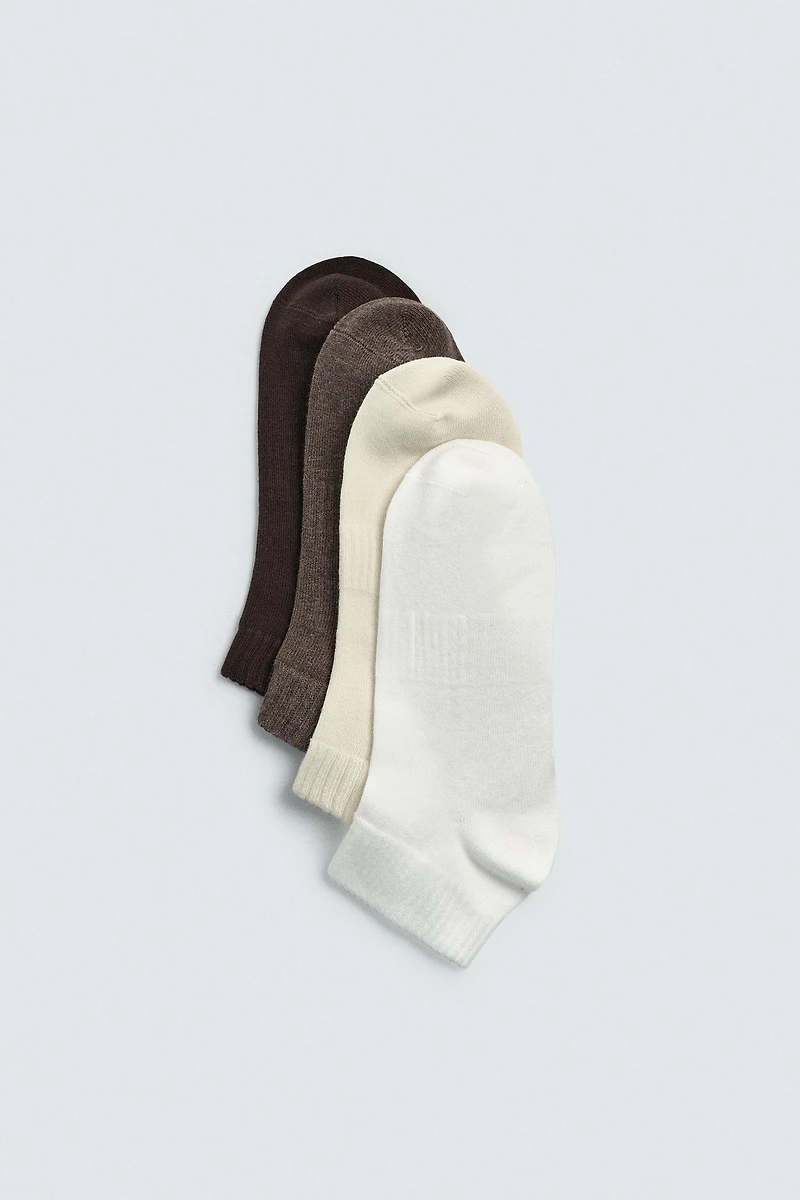 FOUR-PACK OF BASIC ANKLE SOCKS
