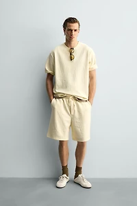 BERMUDA JOGGER STRUCTURÉ