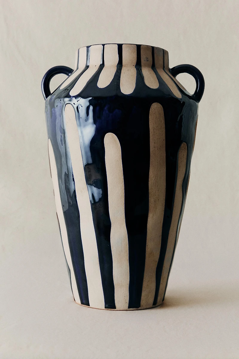 VASE DÉCORATIF HAUT EN CÉRAMIQUE