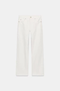 ZW COLLECTION MID-RISE STRAIGHT LEG JEANS
